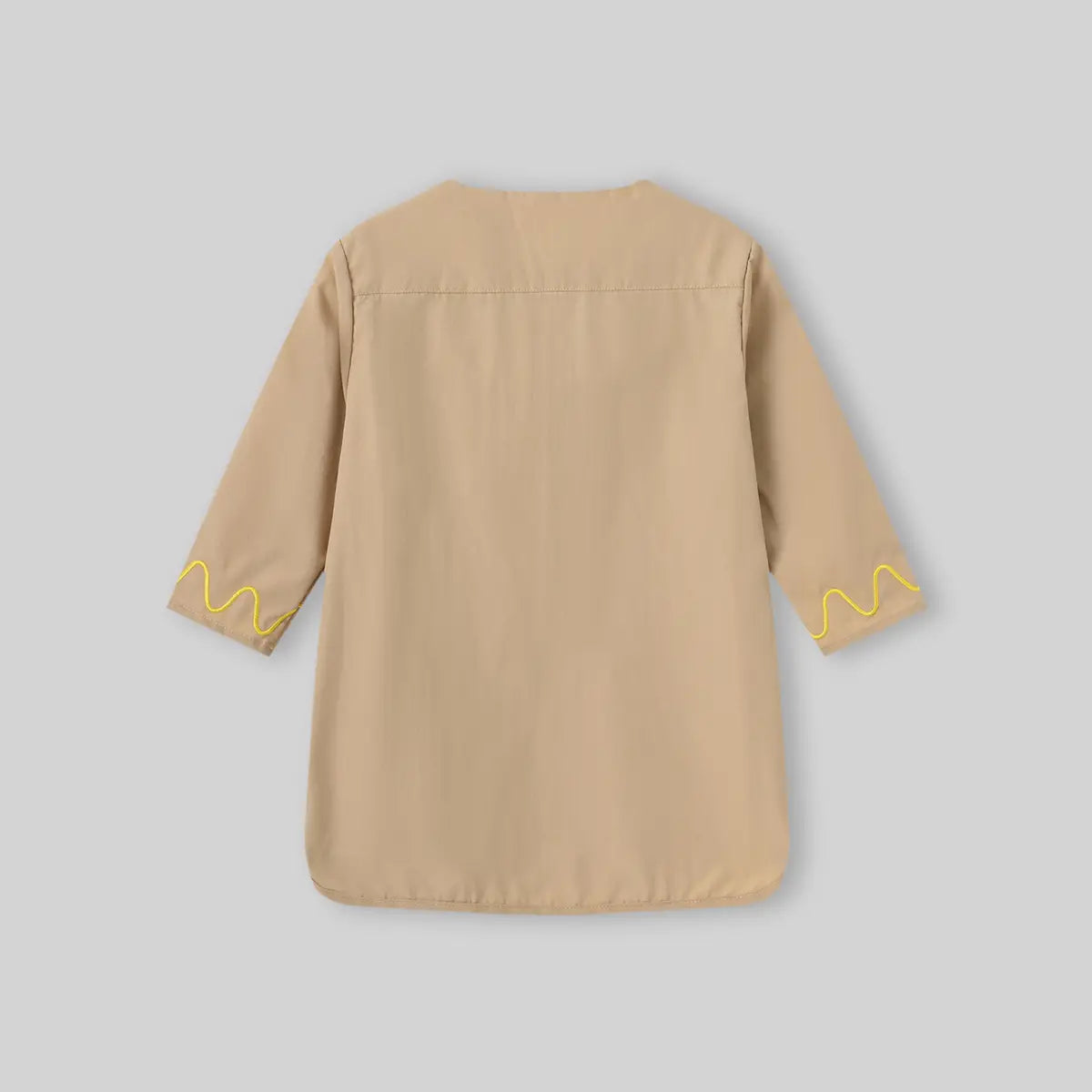 Boys Khaki Embroidered Kurta With Pajama Sets Ethnicwear Boys