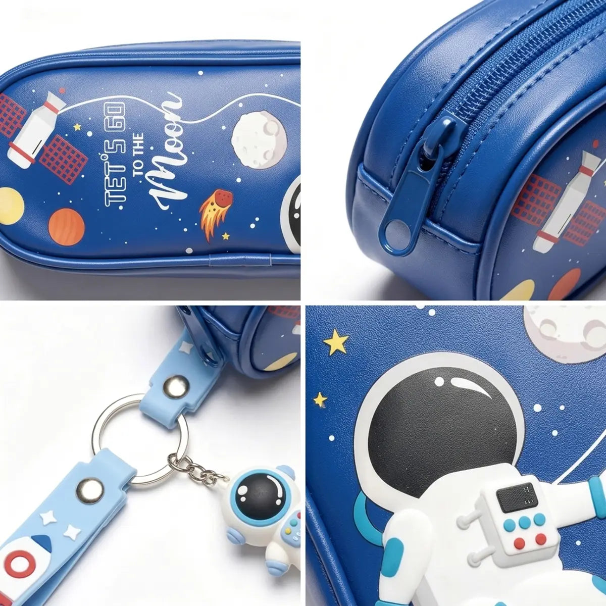 Space Astronaut Pencil Case with Keychain Trending Accessories