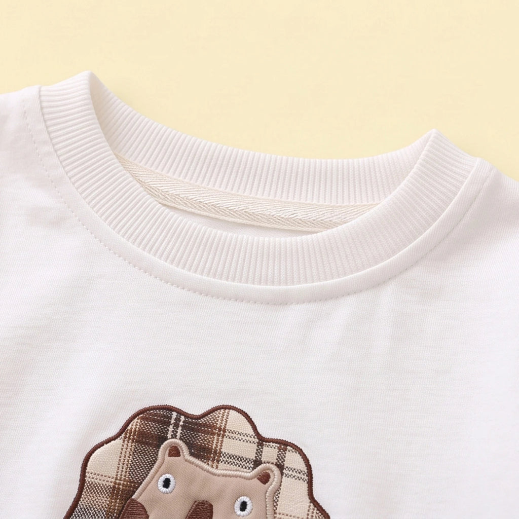 Boys Grey Graphic Sweatshirt & Joggers With T-Shirt Sets Sets