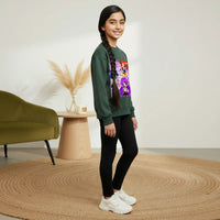 Girls Green K-Pop Gorgeous-Girl Graphics Sweatshirt Sweatshirts & Hoodies