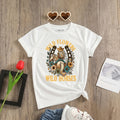 Girls White Floral Print Short Sleeve T-Shirt Tshirts White 1-2 Y