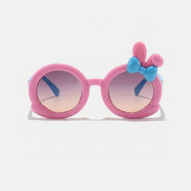 Girls Pink Bunny Round Sunglasses Sunglasses
