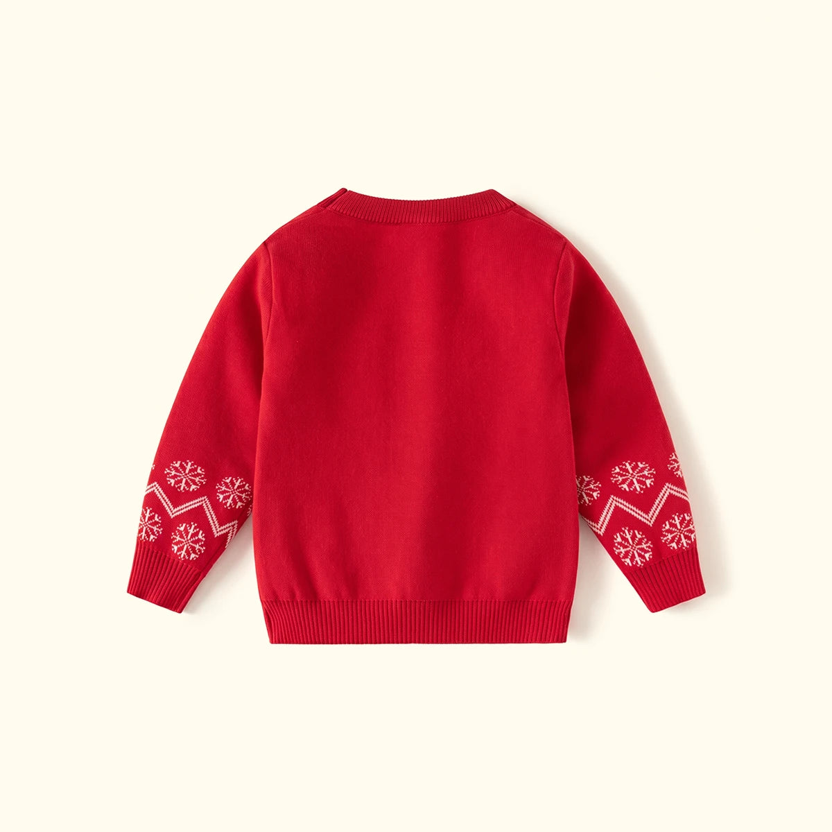 Boys Red Snowman Graphic Long Sleeve Sweater Sweaters & Cardigans