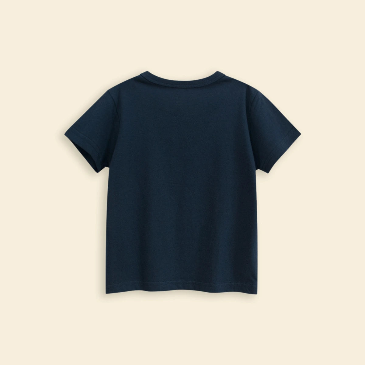 Boys Navy Blue Typographic Printed Short Sleeves T-Shirt Tshirts
