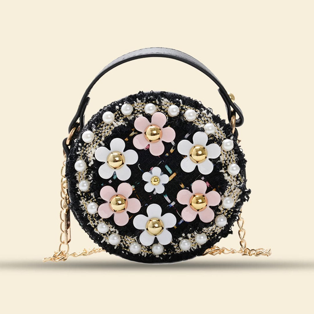 Girls Floral Round Party Sling Bag
