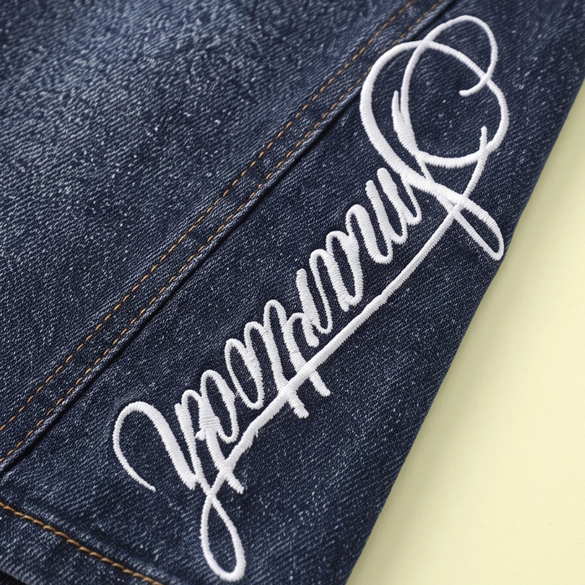 Boys Blue Typographic Denim Shorts Shorts