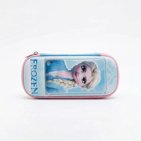 Frozen Elsa Cartoon Hard Case Pencil Pouch for Girls Trending Accessories Turquoise Blue Onesize