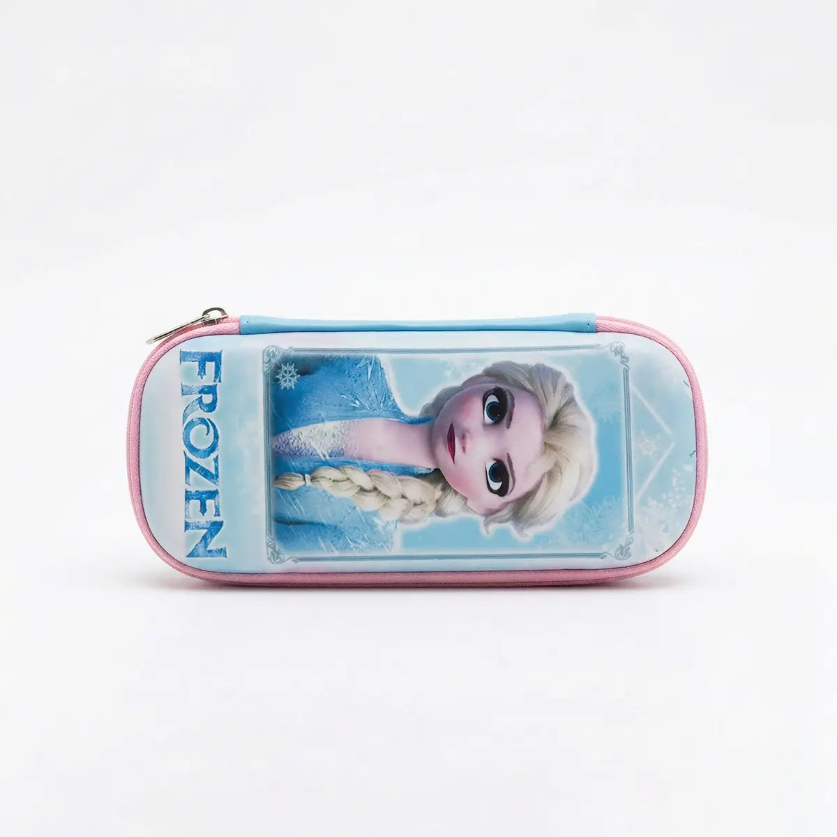 Frozen Elsa Cartoon Hard Case Pencil Pouch for Girls Trending Accessories Turquoise Blue Onesize