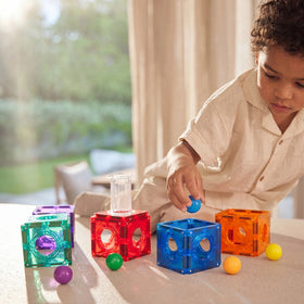 Multicolour STEM Magnetic Rolling Ball Building Blocks Tiles Set Trending Accessories