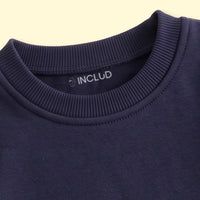 Boys Navy Blue Long Sleeve Sweatshirt Sweatshirts & Hoodies