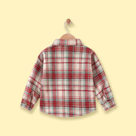 Boys Multicolour Checked Long Sleeve Shirt Shirts
