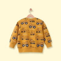 Boys Yellow Graphic Long Sleeve Sweatshirt Sweatshirts & Hoodies