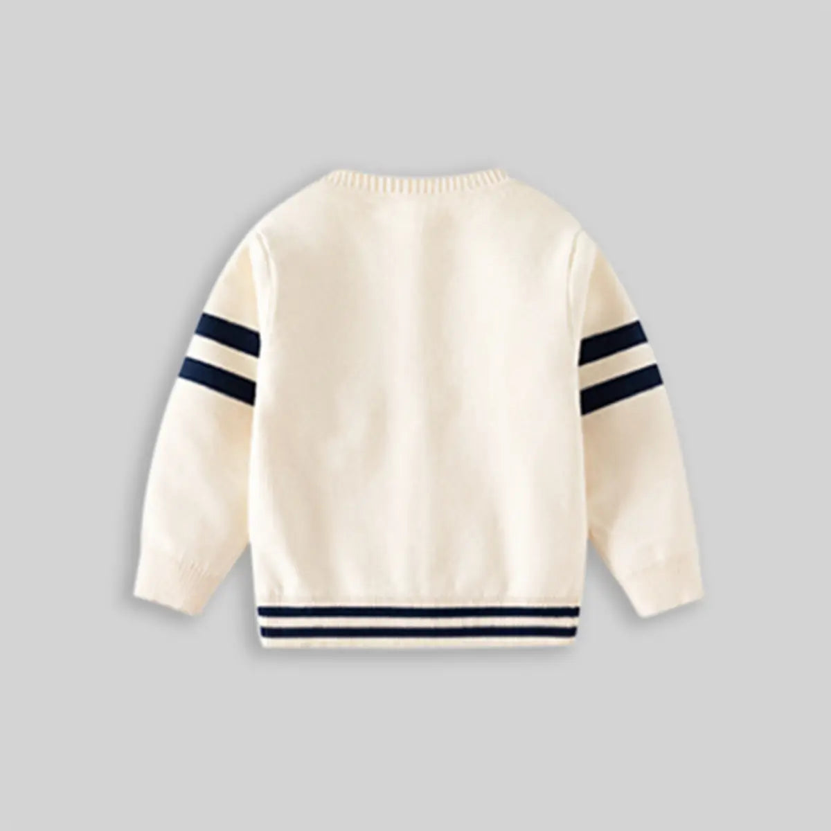 Boys Apricot Bear Applique Knitted Cardigan Sweaters & Cardigans