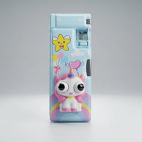 Kids Unicorn Pencil Pouch Organizer with Zipper Trending Accessories Sky Blue Onesize