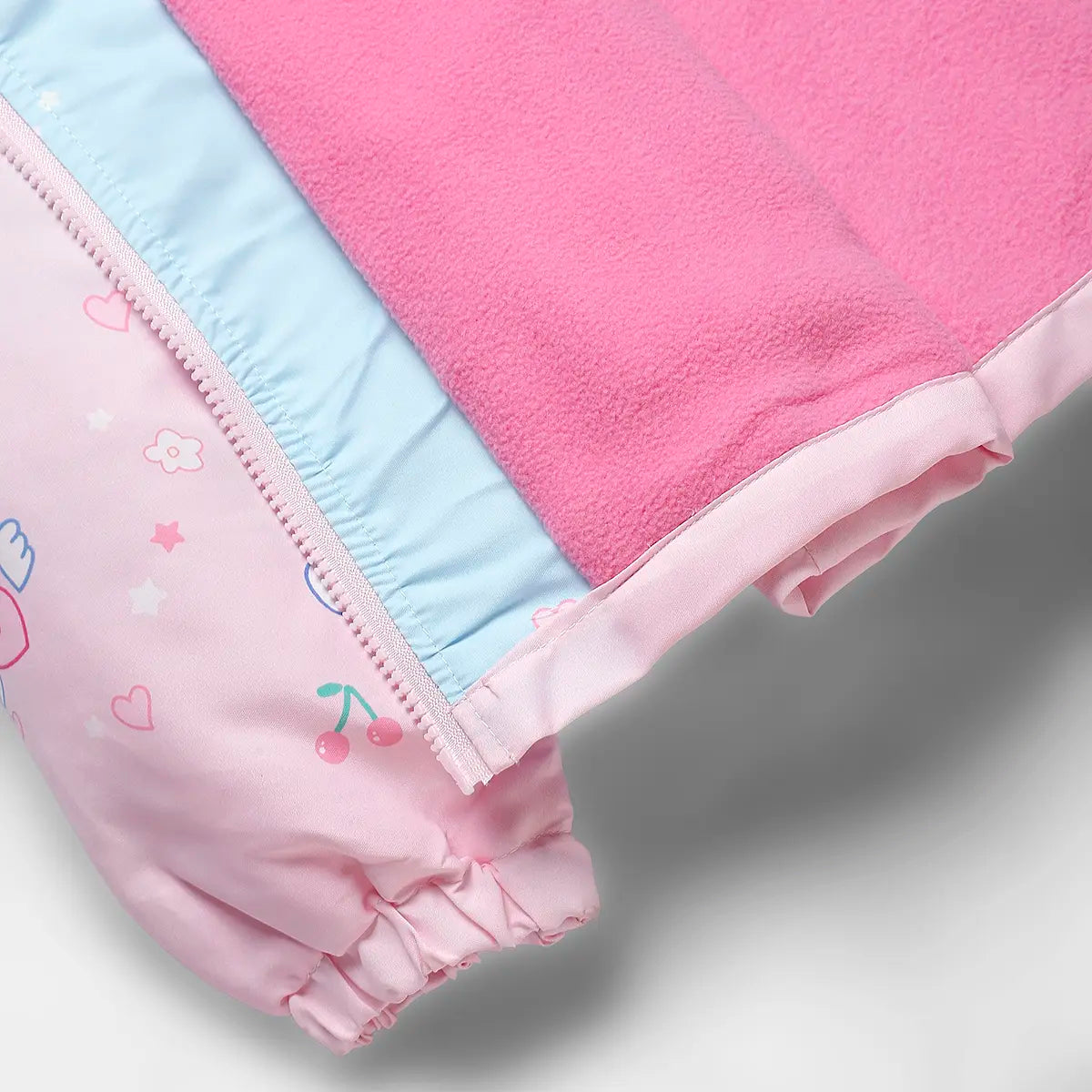 Girls Pink Cinnamoroll Cartoon Printed Hooded Zipper Jacket Coats & Jackets