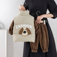 Boys Sleeveless Jacket With Regular Sweatshirt And Trouser Sets 3 pc. Sets