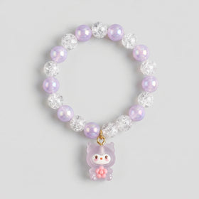 Pack Of 5 Girls Multicolour Bunny & Cat Beaded Bracelet Sets Bracelet