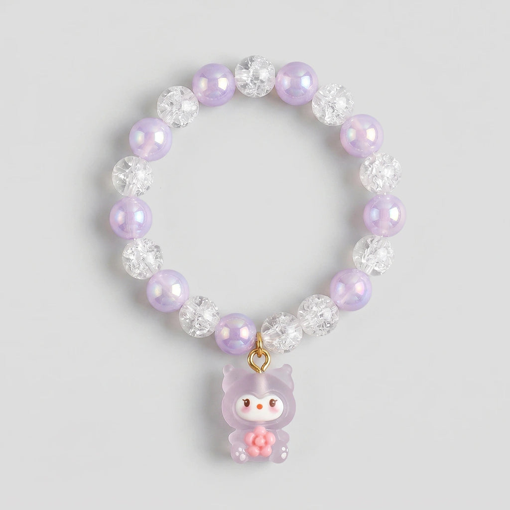 Pack Of 5 Girls Multicolour Bunny & Cat Beaded Bracelet Sets Bracelet