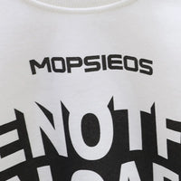 Boys White Typographic Printed Sweatshirt With Jogger Sets Sets