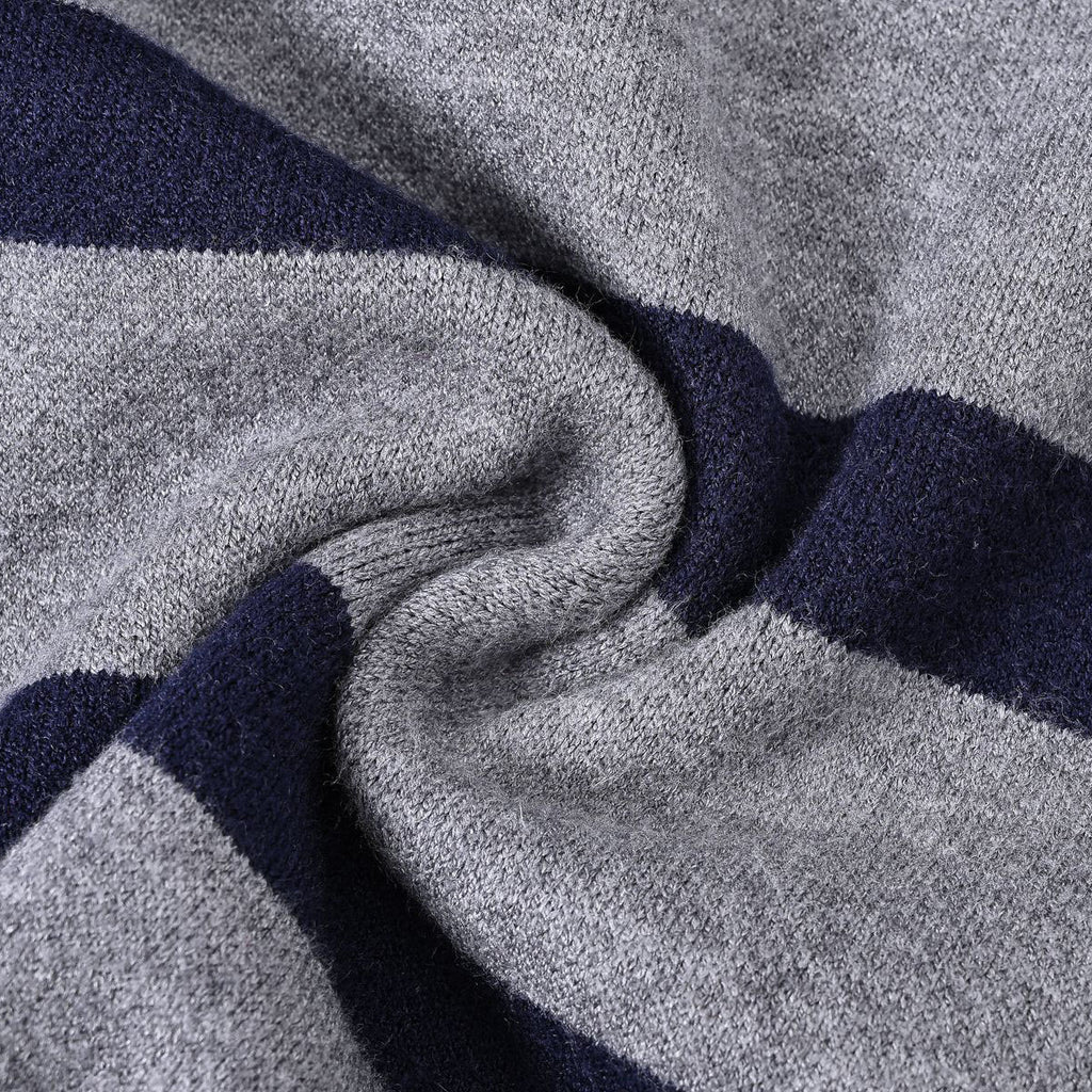 Boys Dark Blue Stripes Pullover Winter Sweater Sweaters & Cardigans