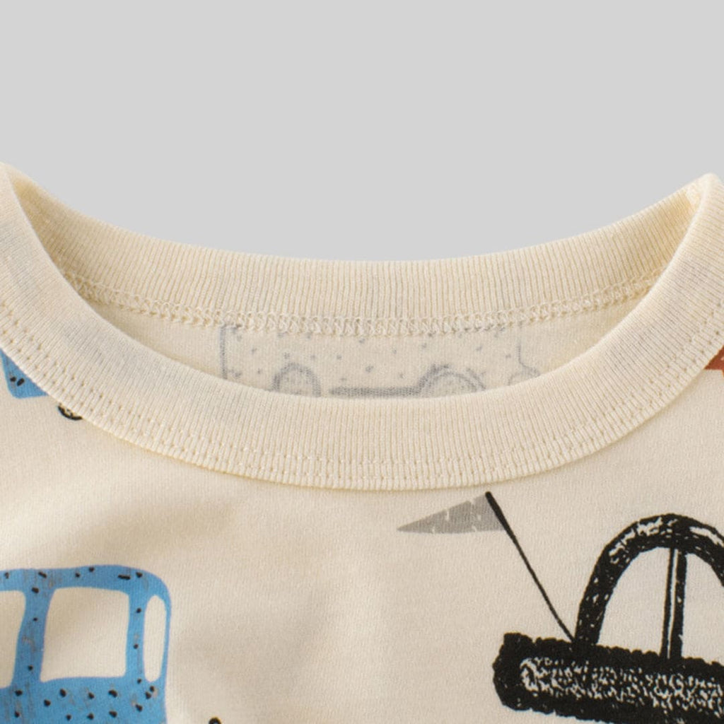 Short Sleeve Tshirt With Car print Tshirts   