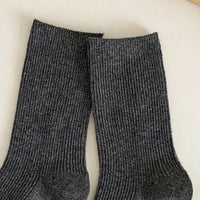 Pack of 6 Boys Multicolour Ribbed Knit Calf Length Socks Socks