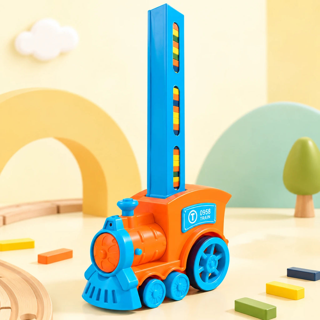 Automatic Domino Train Building Toy with 40 Tiles Trending Accessories