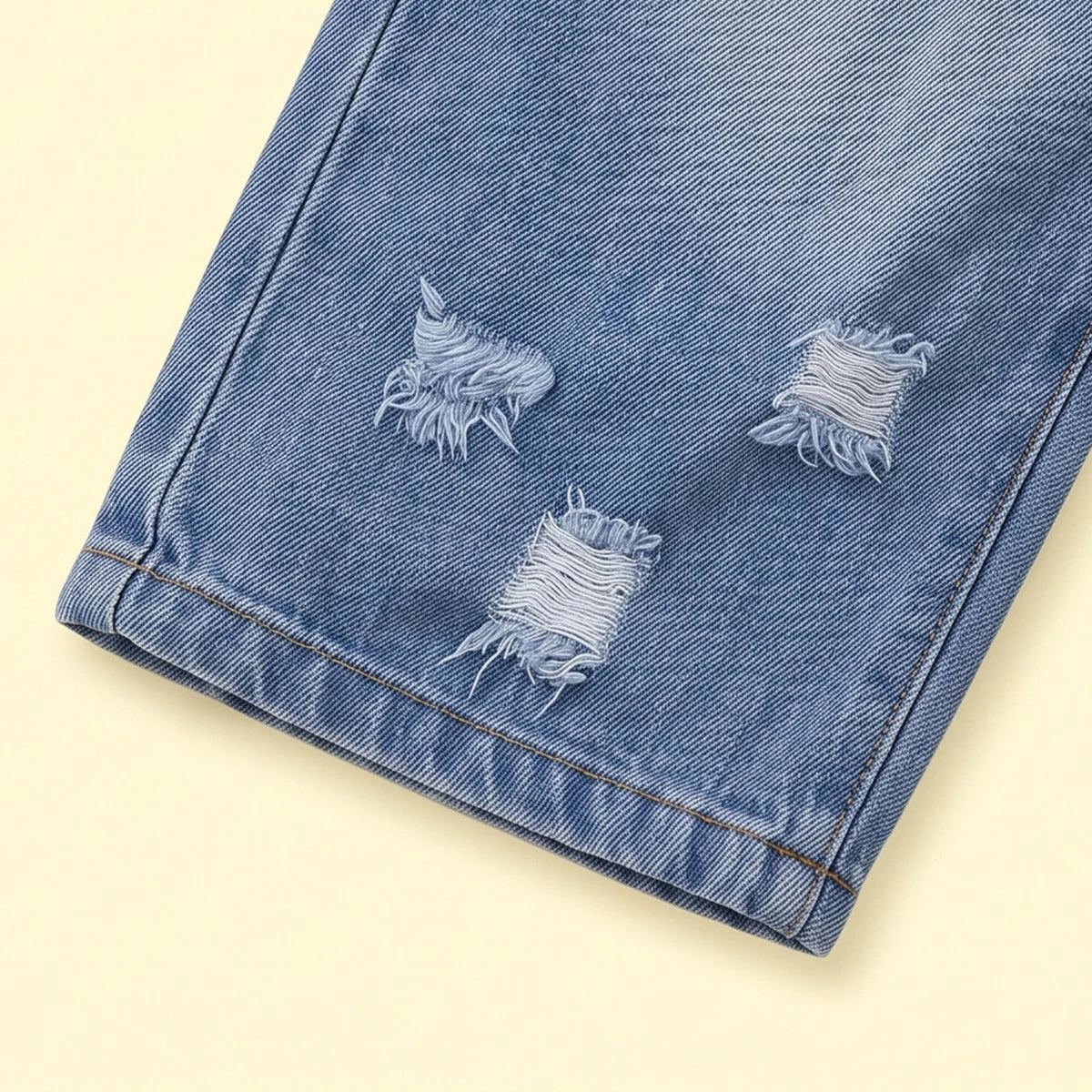 Girls Light Blue Distressed Jeans Pants