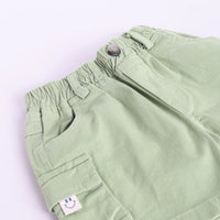 Boys Green Typographic Printed T-Shirt With Twill Shorts Sets 2 pc. Sets