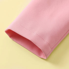 Girls Light Pink Long Sleeve Blazer & Skirt Sets 2 pc. Sets