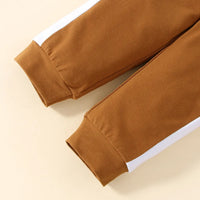 Boys Brown Sweatshirt With Jogger Co-ord Sets Sets