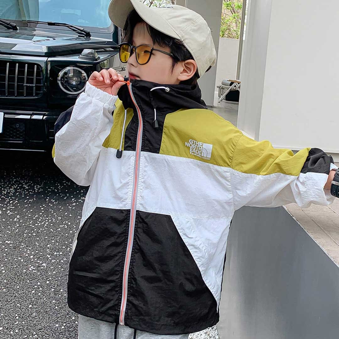 Boys Long Sleeve Sun Protection Summer Jacket Coats & Jackets Yellow 3-4 Y 