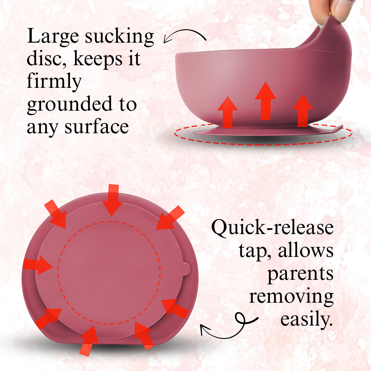 Baby Pink 6-Piece Silicone Feeding Set Trending Accessories