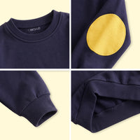 Boys Navy Blue Long Sleeve Sweatshirt Sweatshirts & Hoodies