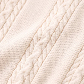 Boys Cream Cable Knit Sleeveless Sweater Vest Sweaters & Cardigans