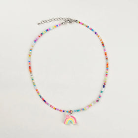 Pack Of 5 Girls Multicolour Charm Beaded Necklace Sets Necklace and Chains
