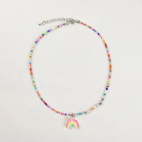 Pack Of 5 Girls Multicolour Charm Beaded Necklace Sets Necklace and Chains