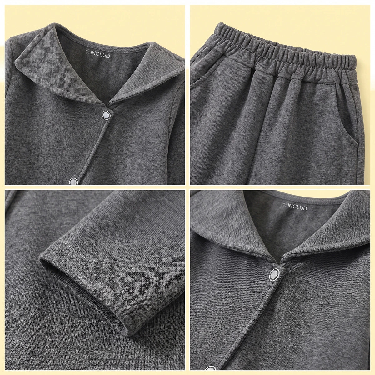 Boys Dark Grey Knitted Top & Pants Co-ord Sets Sets