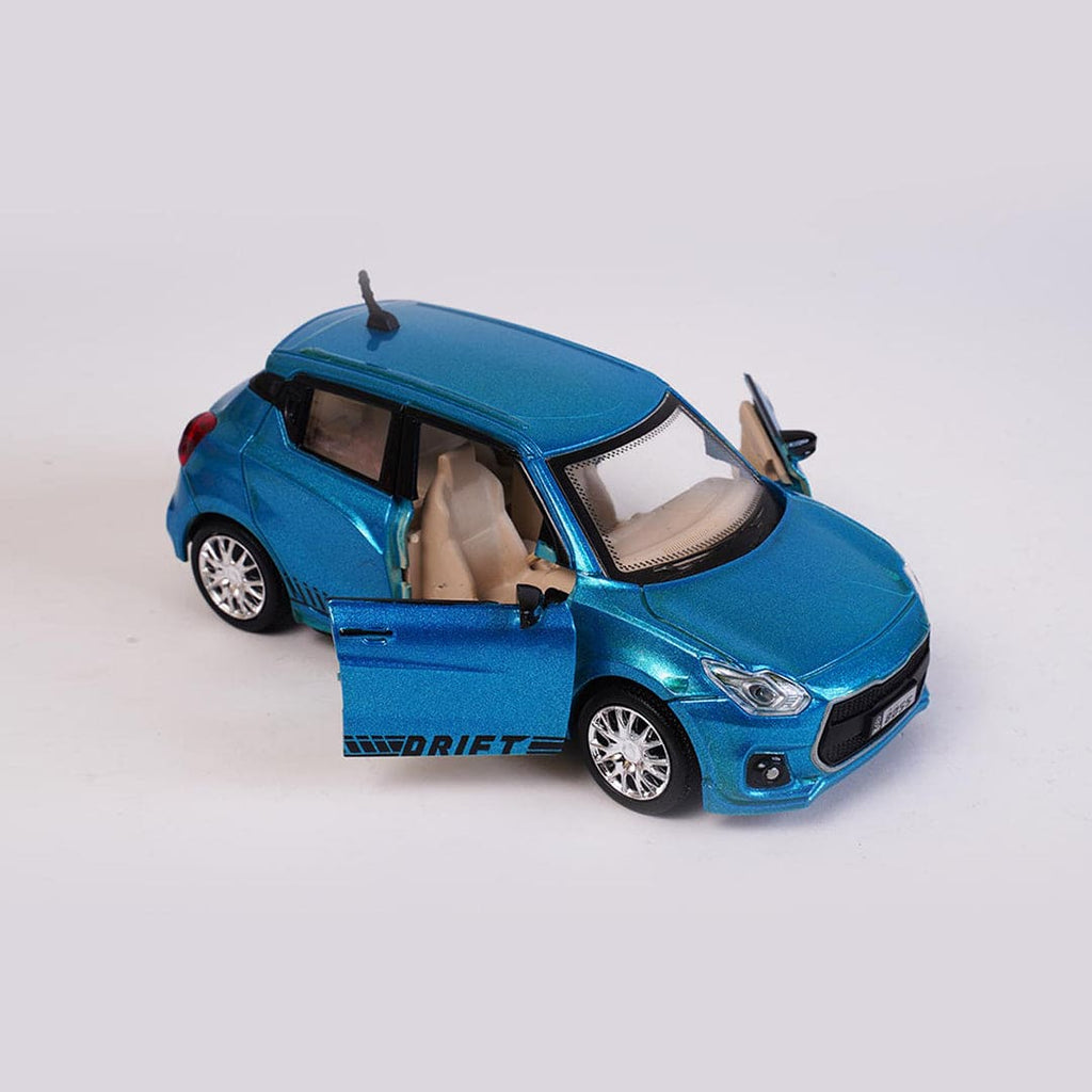 Pull Back Openable Door Swift Car Toys & Games Blue Onesize