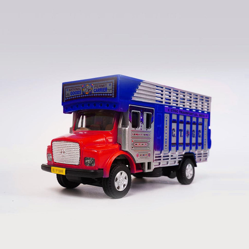 Pull Back Traditional Indian Truck With Graphics Toys & Games Red Onesize