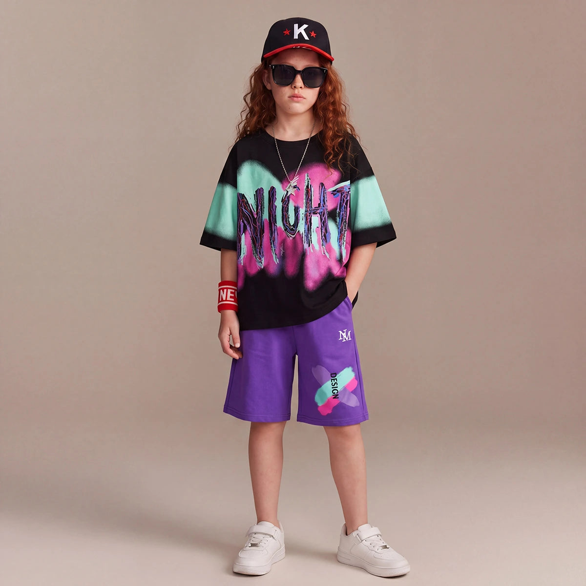 Boys Black Typographic Print Short Sleeve T-Shirt With Shorts Sets 2 pc. Sets Black 3-4 Y