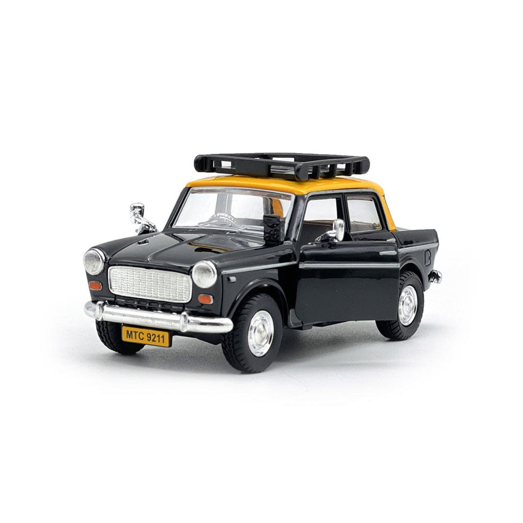 Pull Back Taxi With Openable Door Toys & Games Black Onesize