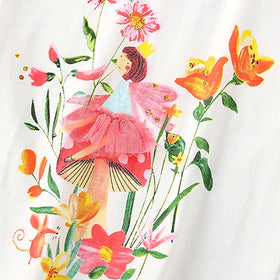 Girls Printed Short Sleeves T-shirt with Leggings Set Sets   