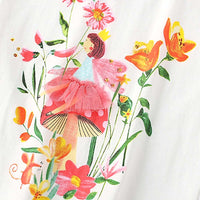 Girls Printed Short Sleeves T-shirt with Leggings Set Sets   