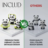 3 Naughty Pandas, Unlimited Fun, 3 in-1 Moving Panda Toy Set for Kids Trending Accessories
