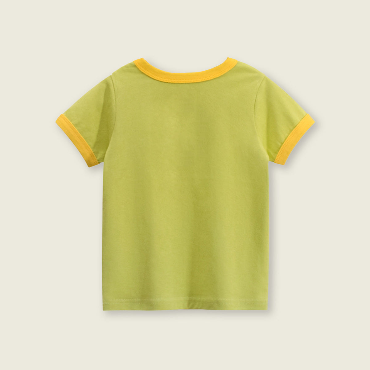 Girls Motif Printed Short Sleeves Casual Tee Tops & T-Shirts