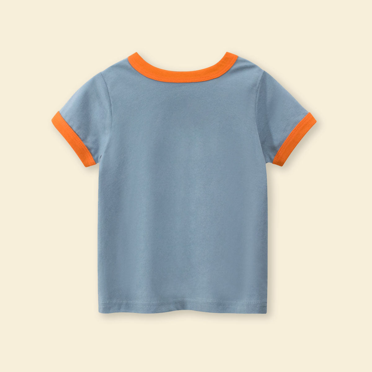 Girls Motif Printed Short Sleeves Casual Tee Tops & T-Shirts