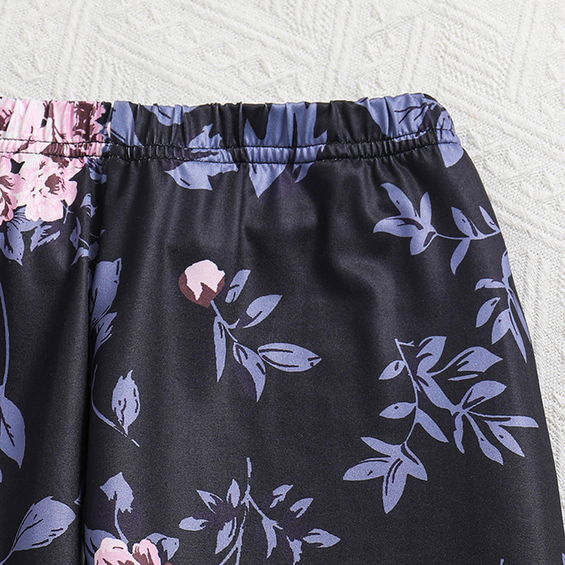 Girls Princess Print Top With Floral Print Pants Legging Set 2 pc. Sets   
