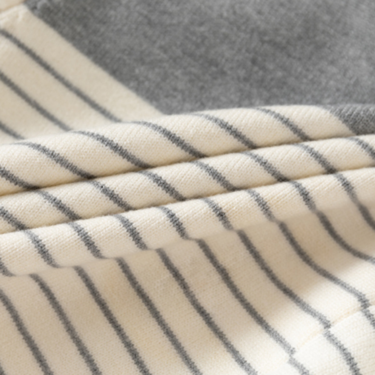 Boys Grey Cardigan With Self Design Stripe Patterns Sweaters & Cardigans
