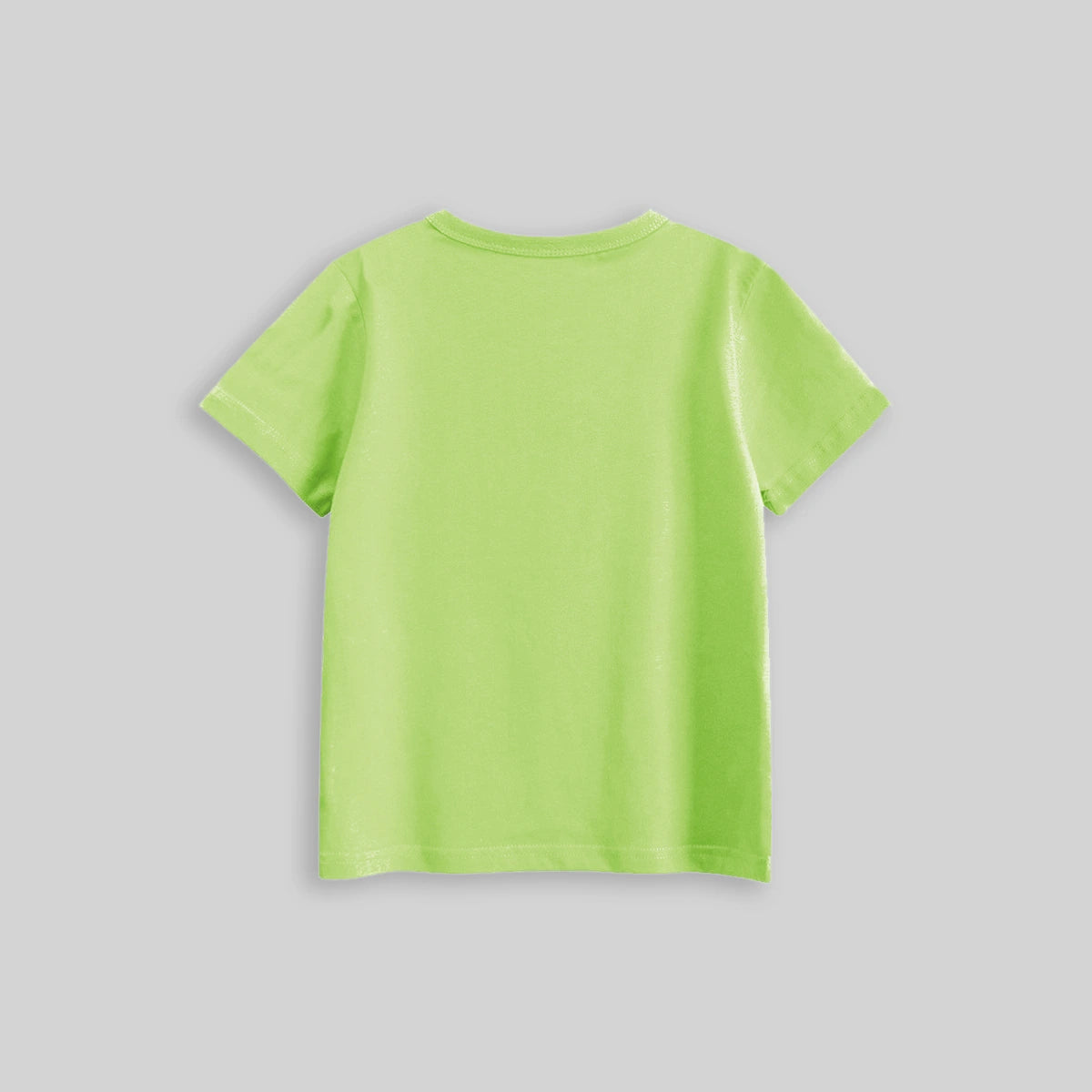 Boys Lime Green Dinosaur Cartoon Printed Short Sleeves T-Shirt Tshirts